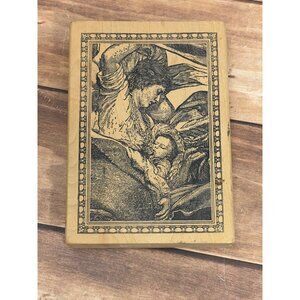 MAGENTA 17056-Q MOTHER & CHILD SLEEPING WOOD MOUNTED RUBBER STAMP